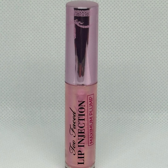 Too Faced Other - Too Faced Lip Injection Maximum Plump Gloss Pink NEW Full Size 2.8g
